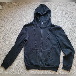 yd Men's Full Zip Black Hoodie Size Medium